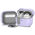 Luxury Earphones Cover Case for Samsung Galaxy Buds 3 Protective Case for Samsung Galaxy Buds 3 Pro Shockproof Sleeve with Hook Zpaxo Purple For Buds 3 Pro