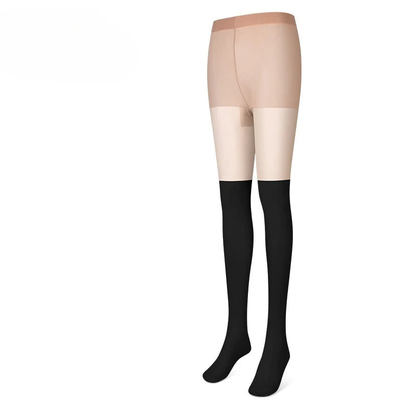 Golf Summer Women's Solid Color Leggings with Patchwork Ankle Stockings Sunscreen Anti Hook Silk Breathable Golf Accessories Zpaxo UpSkinLowerBlack OnlySize