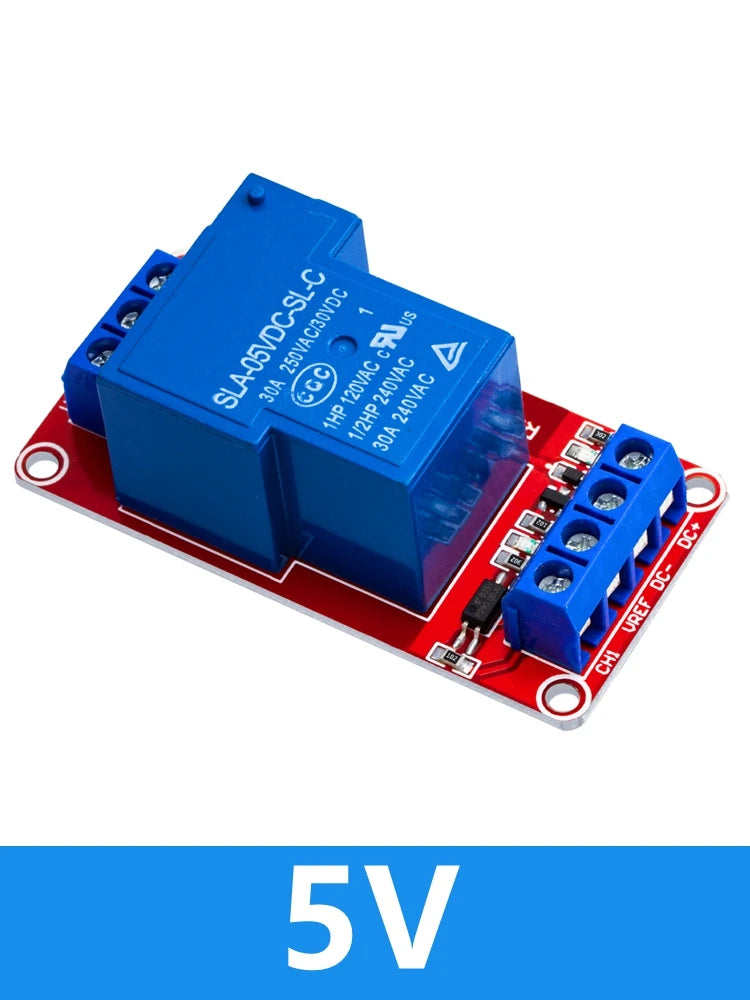 1PC 30A Dual-Channel Optocoupler Relay Module – 5V/12V Isolated Control, High & Low Level Trigger Compatible Zpaxo 5v