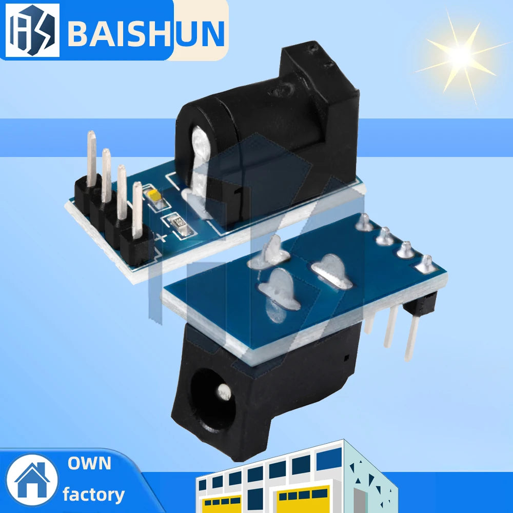 DC-005 DC Jack Socket Plug Power Supply Module Adapter Plate Board Zpaxo
