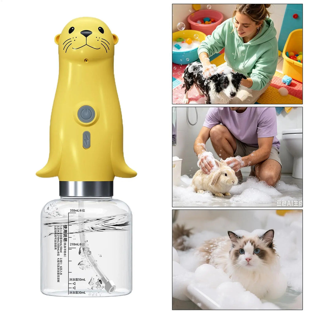 Dog Soap Dispenser Electric Portable Rechargeable Machine Foaming
