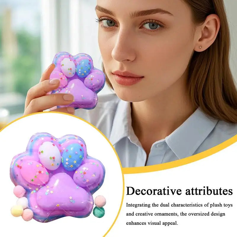 Cute Cat Paw Squeeze Toy Large Squish Cat Paw Slow Rising Animal Pinch Joy Sensory Activity For Boys Girls Children And Adults Zpaxo