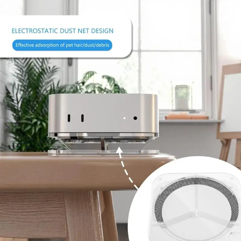 652F Modern Acrylic Desktop Mount Antidust Cooling Platform Mini Zpaxo