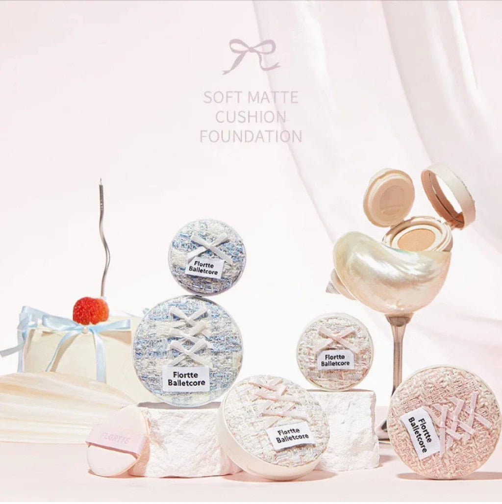 FLORTTE Balletcore Foundation Air Cushion Cream Ballet Breathable Zpaxo