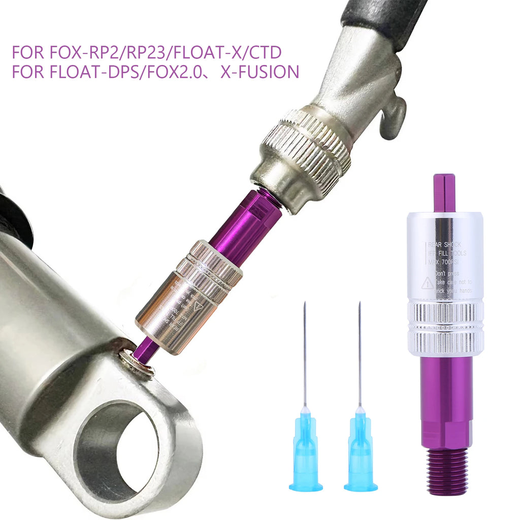 Bike Rear Shock IFP Inflator Needle Charging Adapter FOXRP2 23