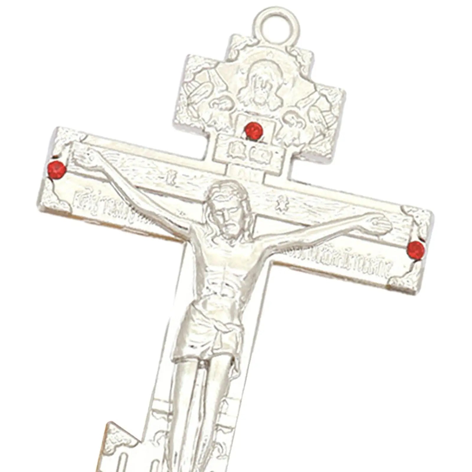 Jesus Cross for Desk Metal with Base Tabletop Ornaments Christian Home Goods Prayer Utensils Table Top Crucifix Cross Catholic Zpaxo