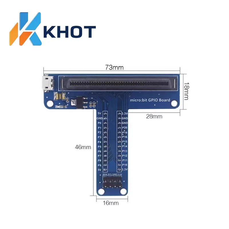 Microbit Development Board T-shaped GPIO Expansion Micro Bit Zpaxo Default Title