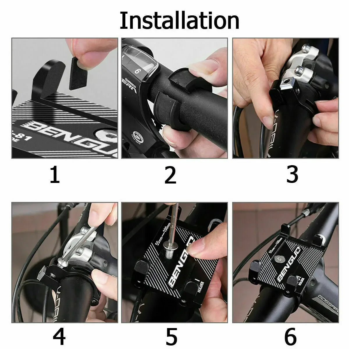 Universal Bike Motorcycle Handlebar Clip Stand Mount Bicycle Phone