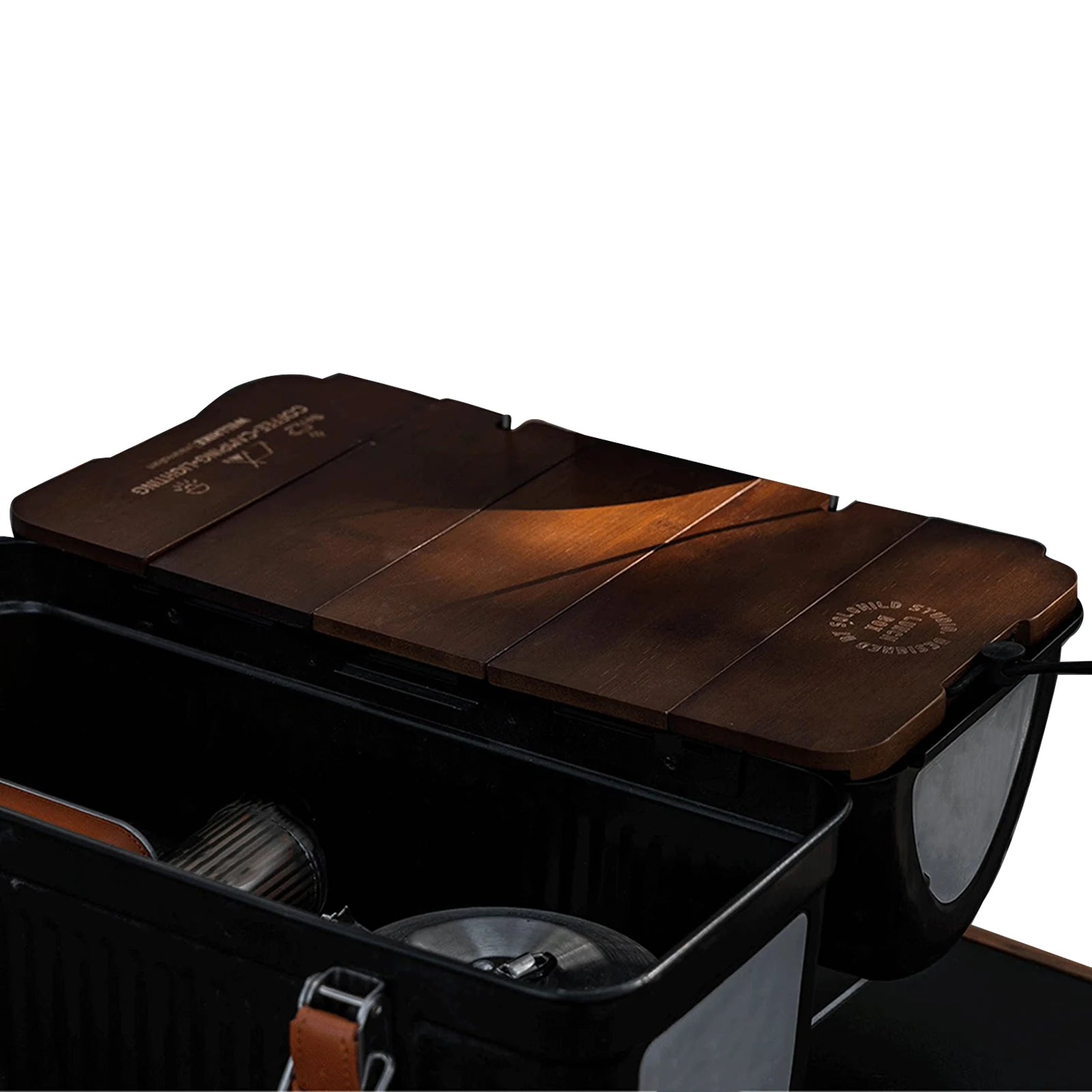 Table Board Compatible Lunch Box Wooden Foldable Outdoor Camping