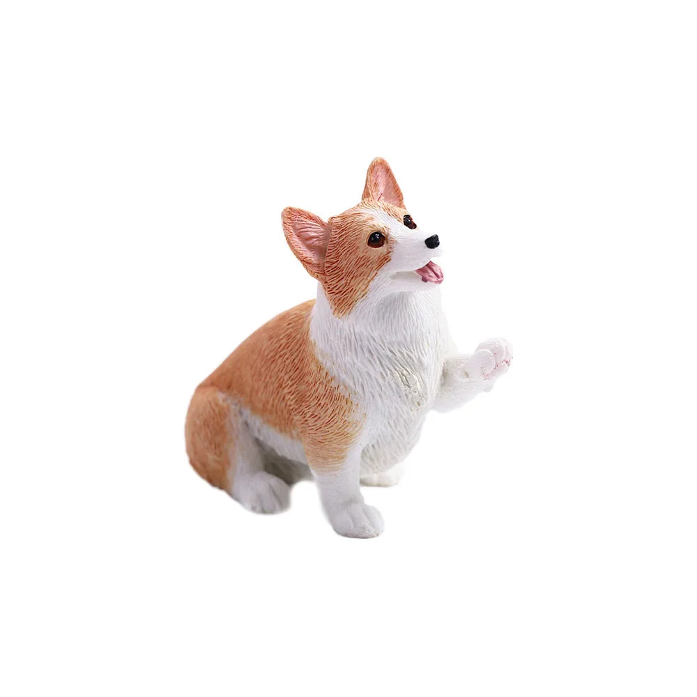 Auto Decoration Dog Doll Children's Resin Figures Mini Animal Car Zpaxo yellow 6