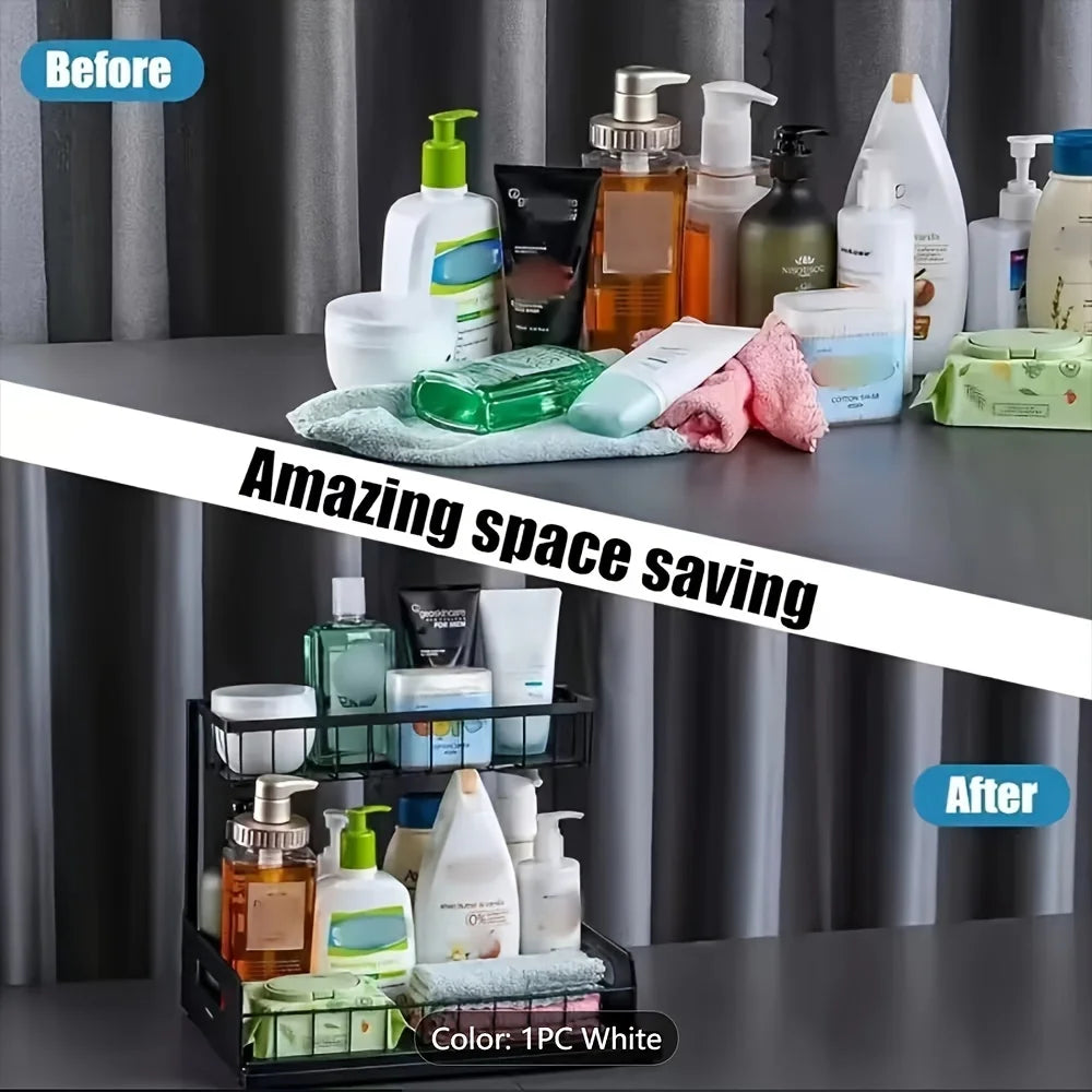 Under Sink Organizers And Storage, Under Sink Organizer, Slide Out Pull Out Cabinet Organizer Shelf, Metal Sliding Drawer Zpaxo