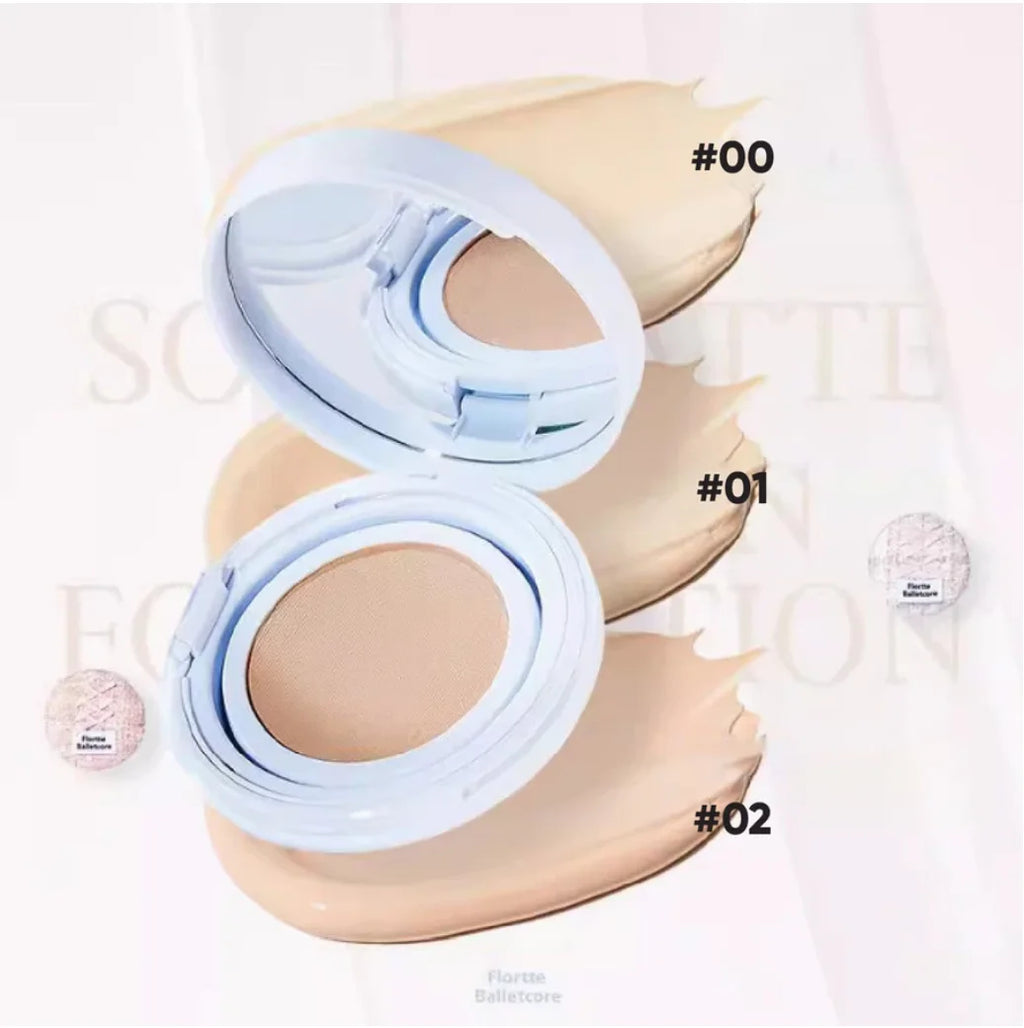 FLORTTE Balletcore Foundation Air Cushion Cream Ballet Breathable Zpaxo