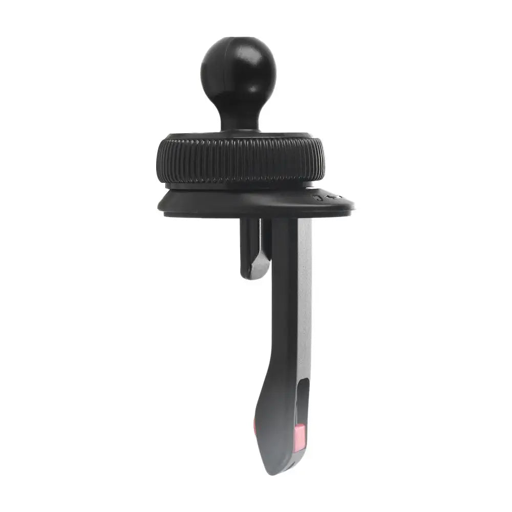 Rotundity Car Phone Holder Black Plastic Car Air Outlet Holder Clip Hidden Barb Style 17mm Ball Head Base Zpaxo black