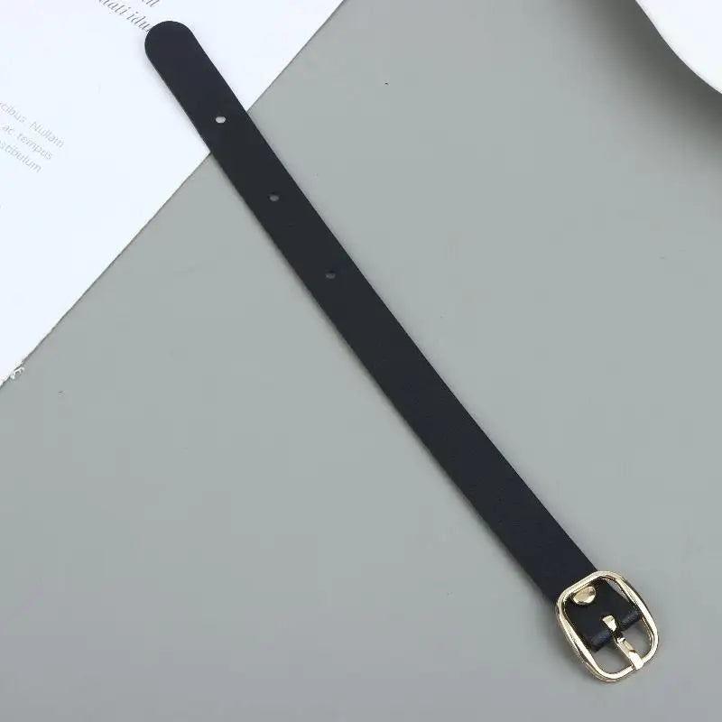 ▶1Pcs PU Luggage Tag Straps Alloy Buckles Waterproof Luggage Tag Strap Ultra Light Wear-resistant For Travel Business Trip Zpaxo Black