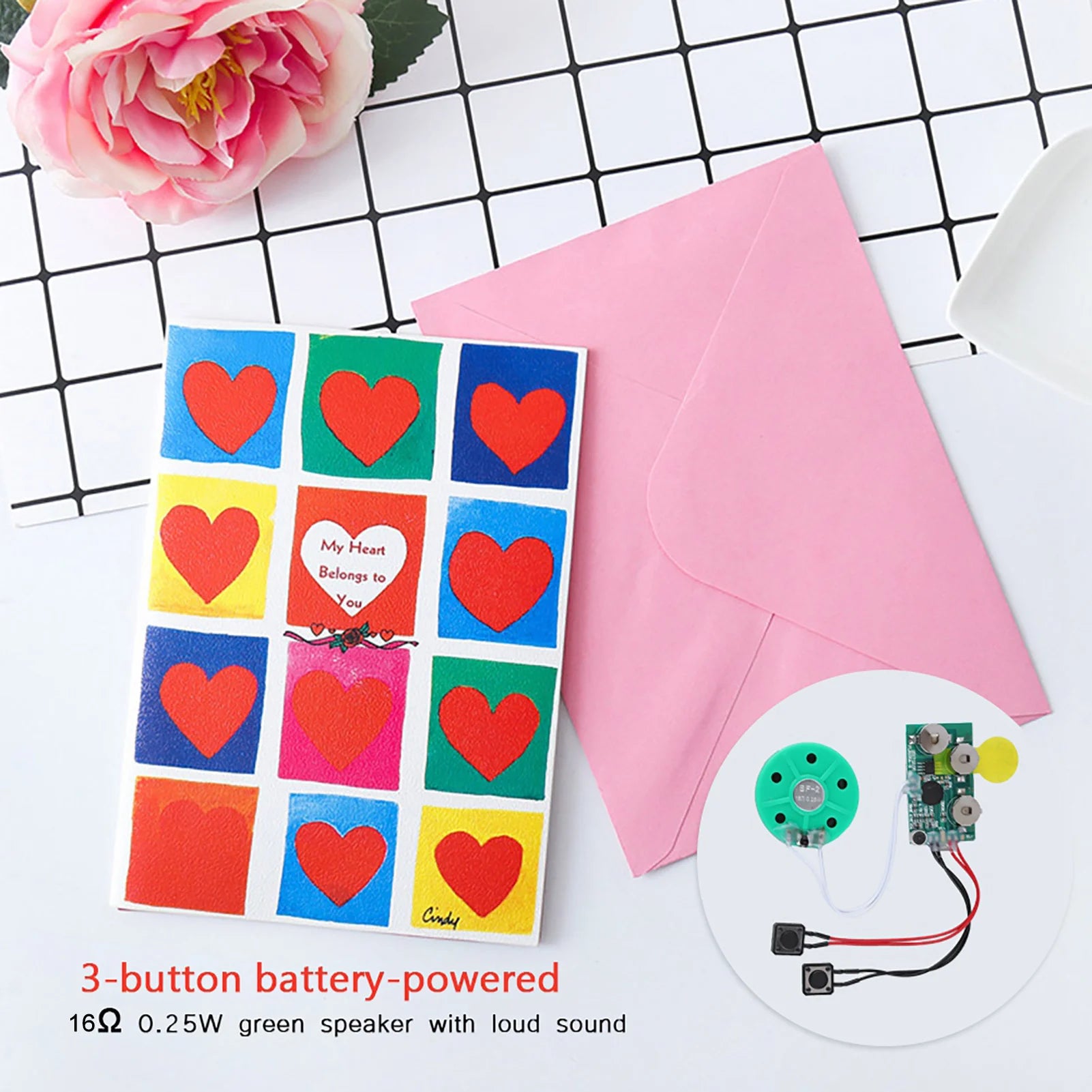 DIY Greeting Card Chip 4 Minutes Recordable Voice Sound Holiday