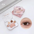 Cute Natural Eye Shadow Palette Glitter Eyeshadow Blusher Long Zpaxo 02