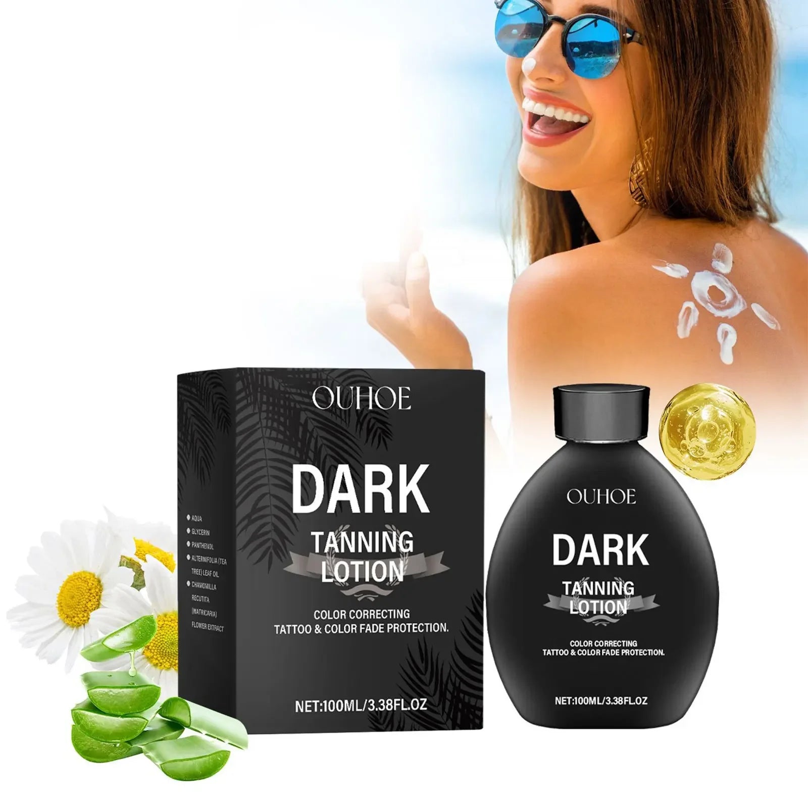 Self Tanning Lotion – Sunless Bronzer for Face & Body | 100ml Sunless Tanning Lotion Zpaxo