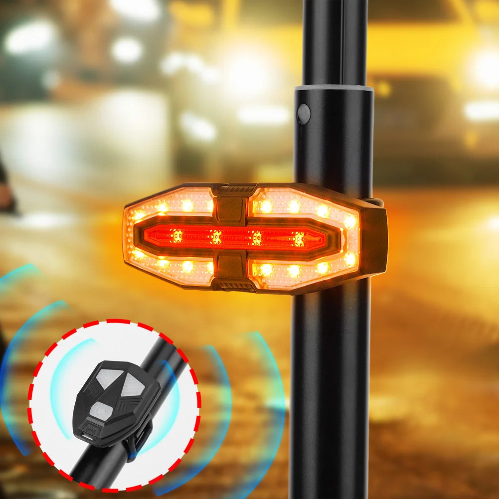 E-scooter Safety Warning Tail Light USB Rechargable Remote Control