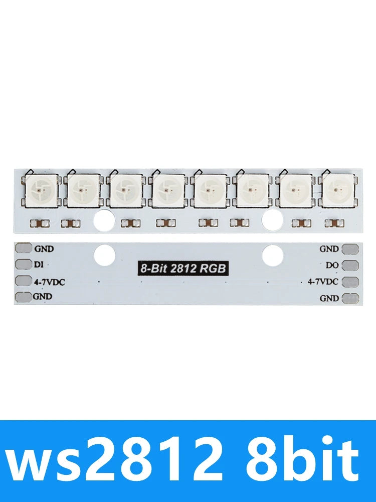 WS2812B 24-Bit Addressable RGB LED Ring 5050 High-brightness Zpaxo ws2812 8bit 1