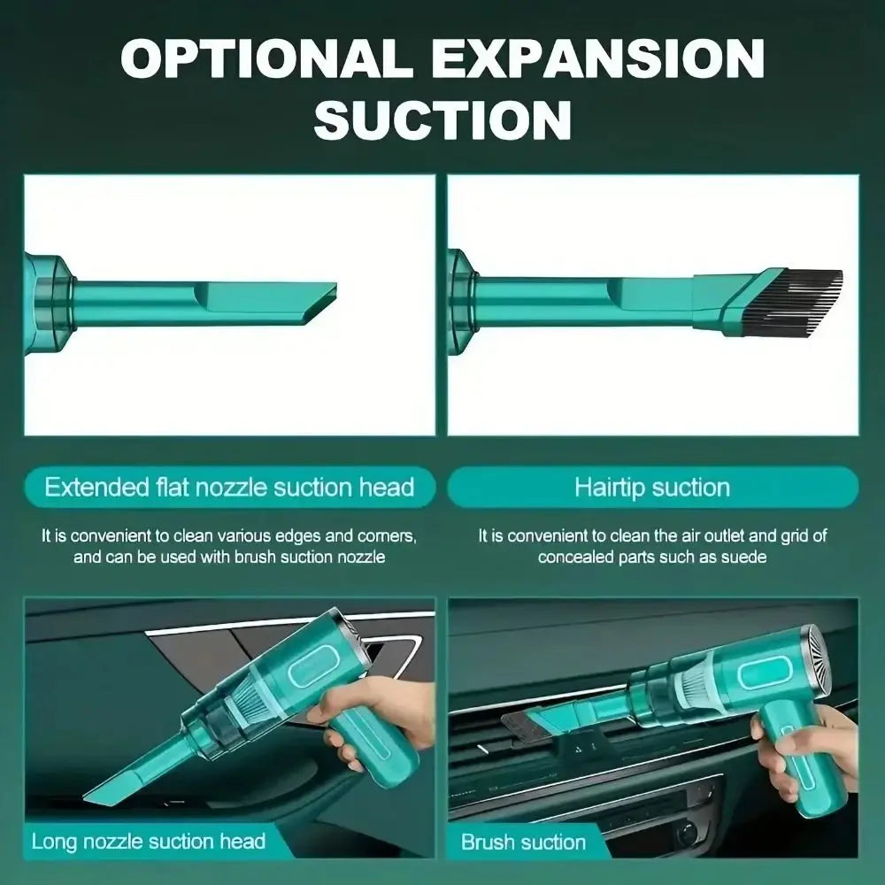 Powerful Suction Car Dust Collector Set Cordless Mini Blower Car Vacuum Cleaner Detachable Electric Handheld Vacuum Dust Removal Zpaxo