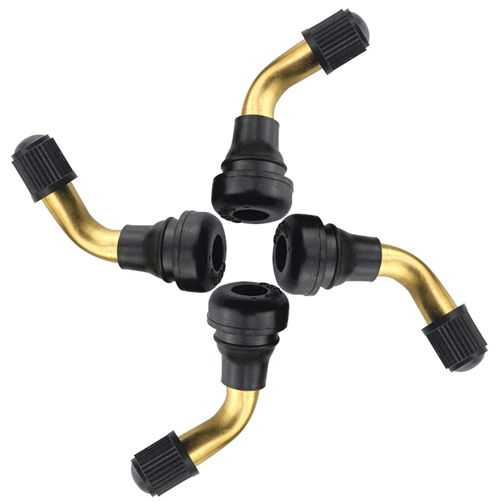 Snap-in Electric-bike Right Angle Brass Stem Caps Wheel Tire Scooter Zpaxo