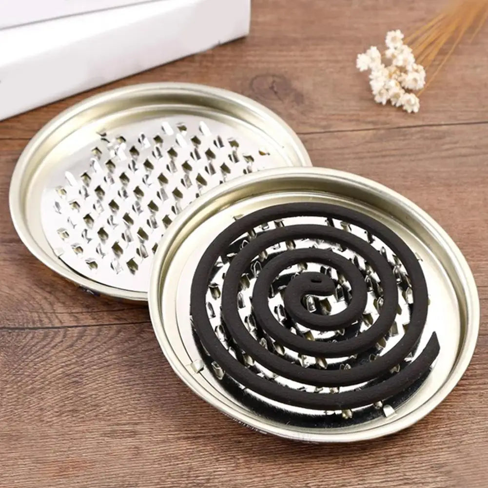 Mosquito Coil Holder with Lid – Safe Metal Burner, Outdoor Use Mosquito Coil Holder Zpaxo