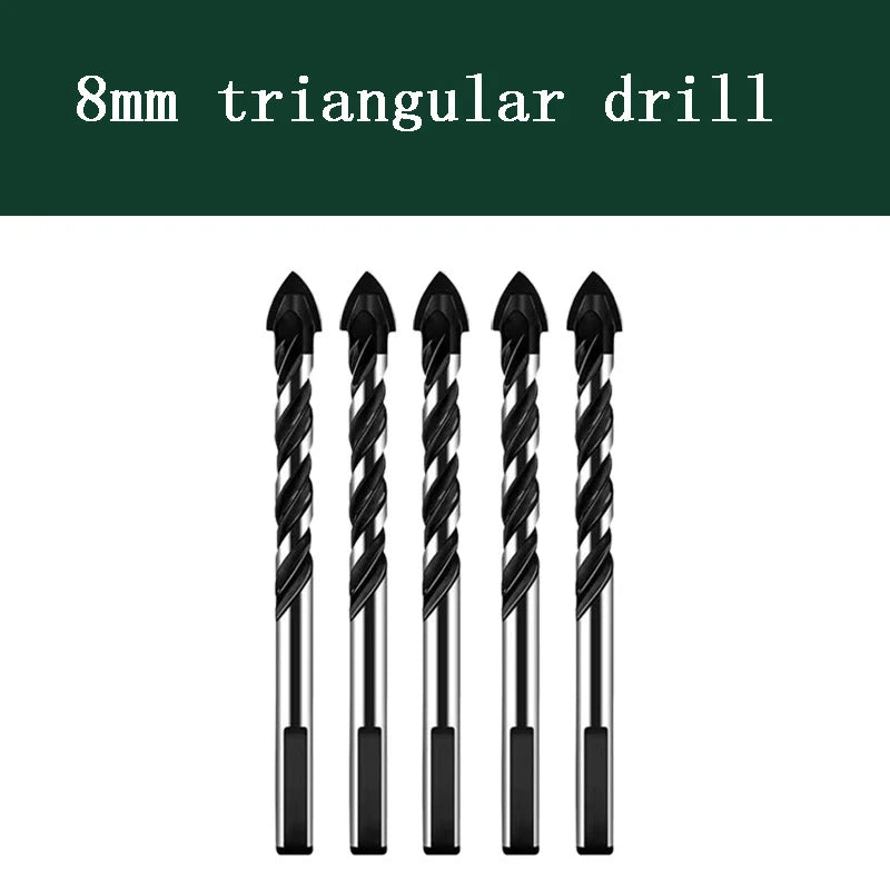 Glass Metal Tile Drill Bit 6- Multifunctional Triangle Diamond Zpaxo 1PC8mm 1