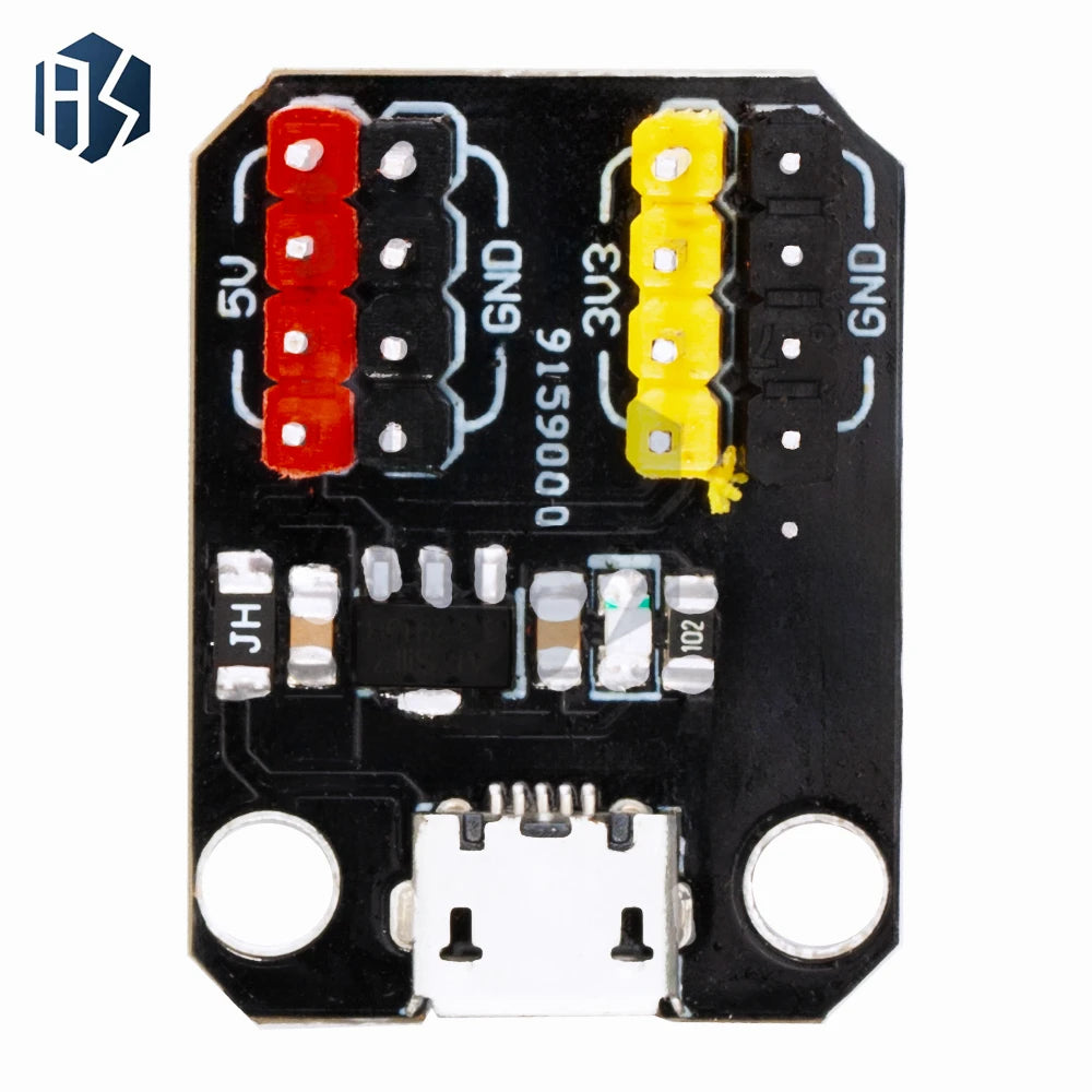 AMS1117 Voltage Regulator Module Micro USB Power Supply Board 3 3V 5V Zpaxo