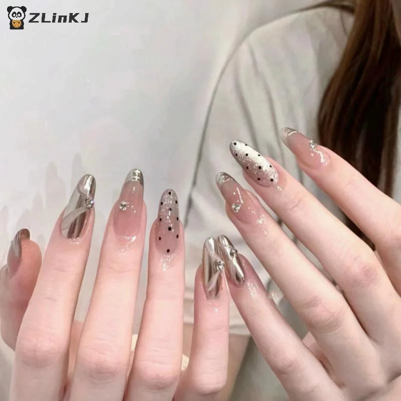 ▶1Pcs Striped Wave Points Pattern French Stainless Steel Stencil Nail Art Transfer Template Manicure Tool Nail Stamping Plates Zpaxo