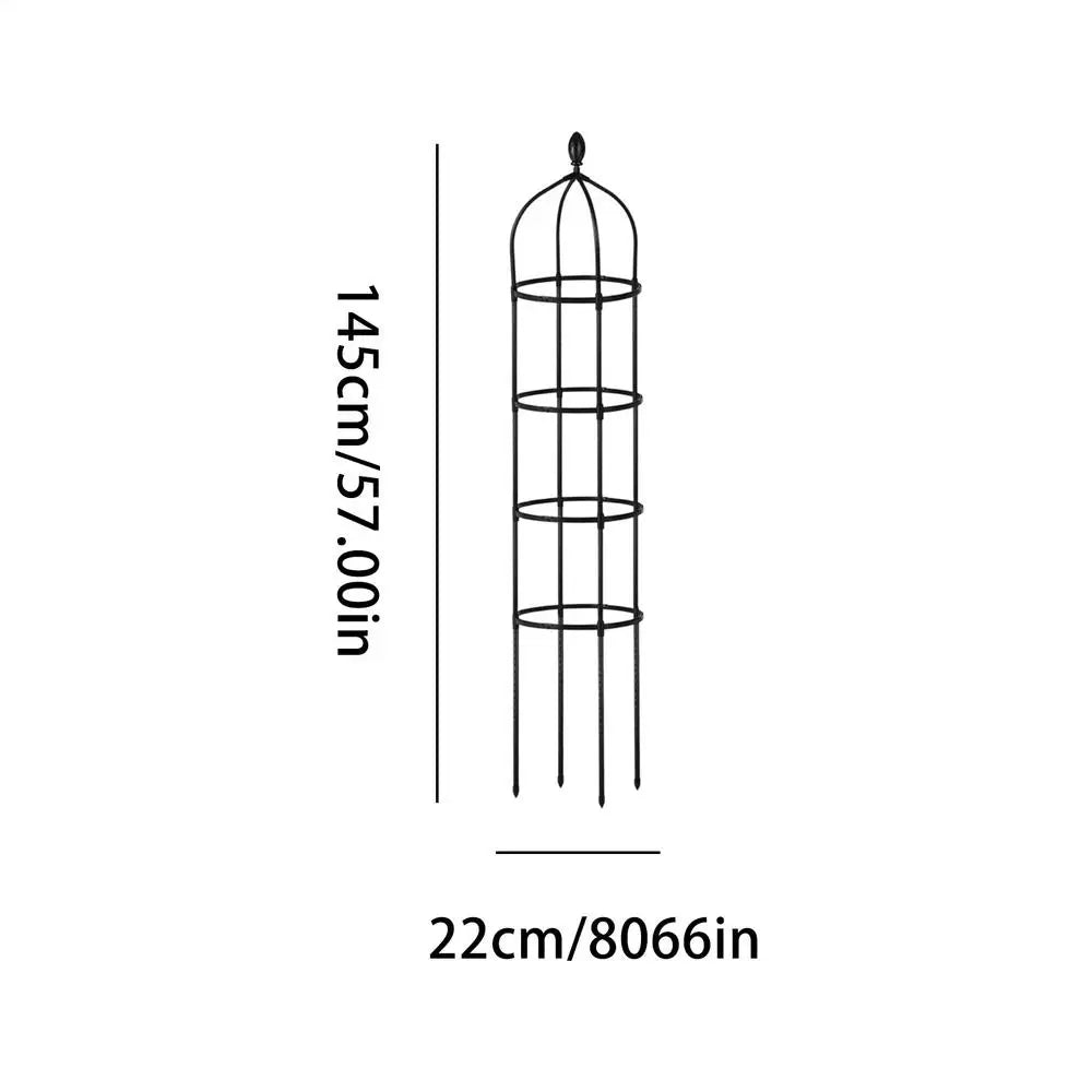 Obelisk Trellis Rustproof Climbing Plant Support Tower Rack