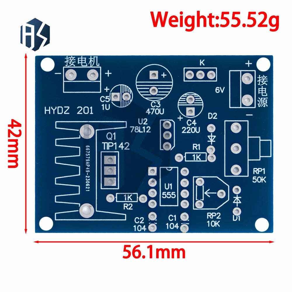 NE555 Motor Speed Control DIY Electronic Teaching Training Assembly Zpaxo