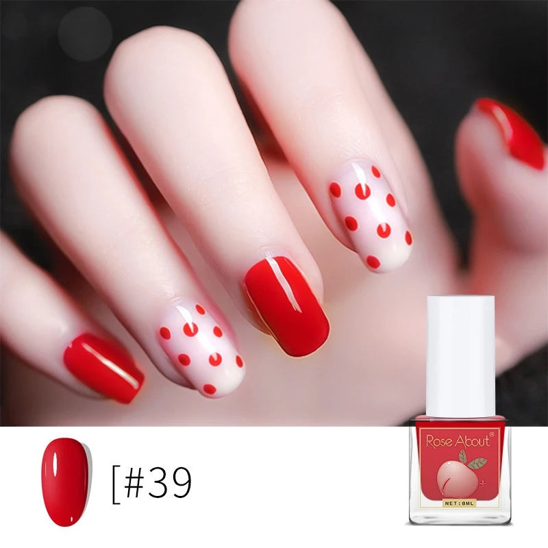 Water-based Peel-off Nail Polish No UV Lamp Needed Long-lasting
