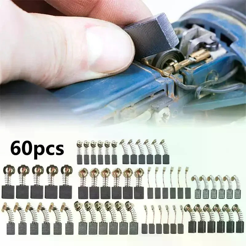 Lot Electric Motor Carbon Brushes Power Tool Repairing Parts Brush Zpaxo