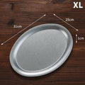 Multi-size 304 Stainless Steel Oval Fish Plates Household Food Dinner