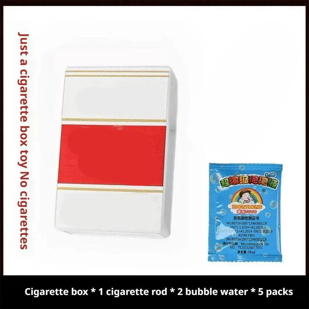 Cigarette Styling Accessory Photo Prop Prank Tool 1 Smoking Case 2 Pipes 5 Bubble Water Funny Bubble Machine New Holiday Gift Zpaxo