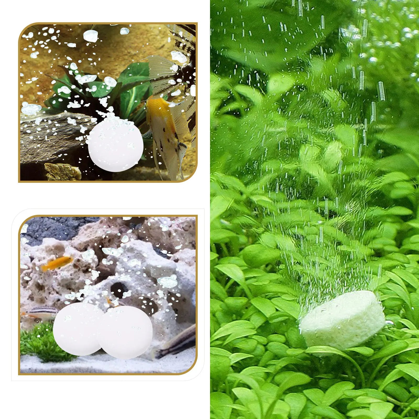 2 Bags Portable Co2 Tablets Household Aquarium Supplement Easy Use