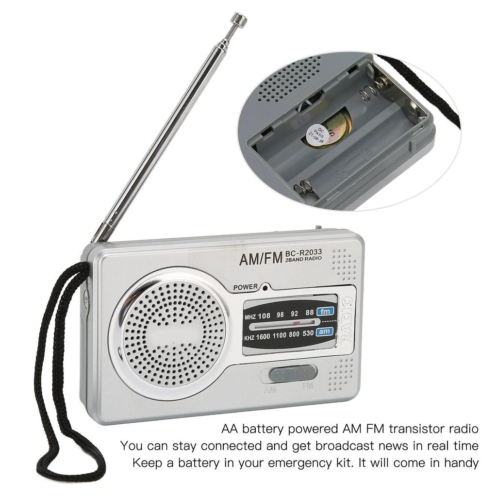 AM FM Transistor Radio DSP Chip Portable Pocket Mini Loudspeaker