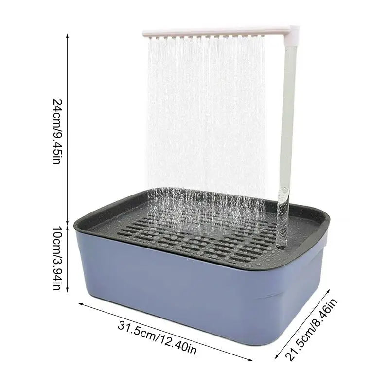 Automatic Pet Bird Bath Parrot Circulating Water Bathtub USB Electric