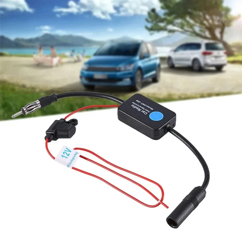 Vehicle-mounted Active Antenna FM Car Radio Amplifier 12V