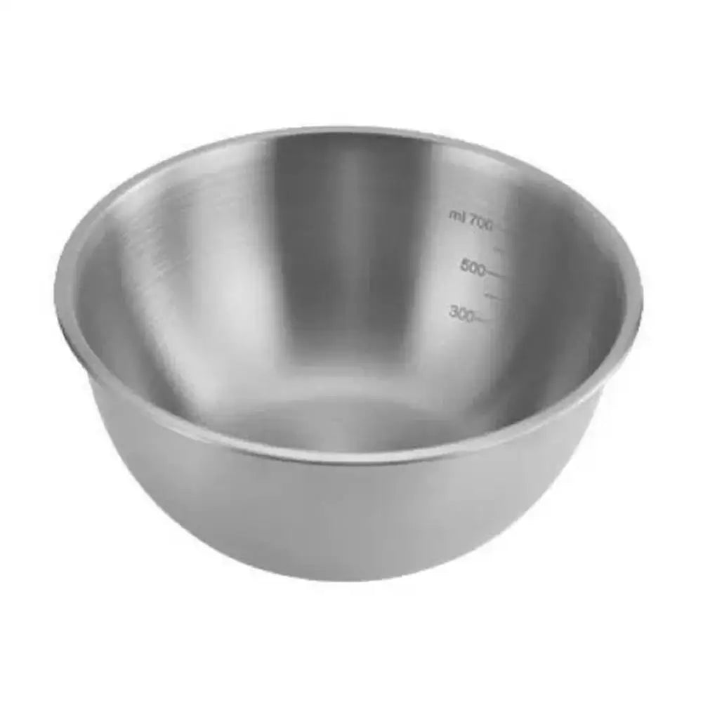 17cm Stainless Steel Mixing Bowl – Salad, Noodles & Prep Stainless Steel Bowl Zpaxo GREY