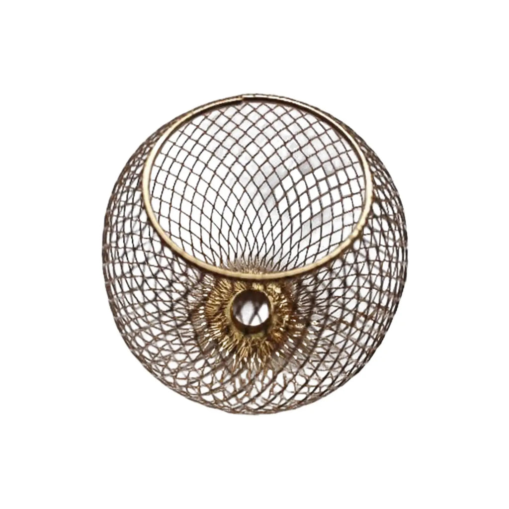 Iron Wire Lampshade Weave Retro Style Lighting Fixtures Cover Chandelier Lampshade for Cafe Bedroom Bar Restaurant Farmhouse Zpaxo