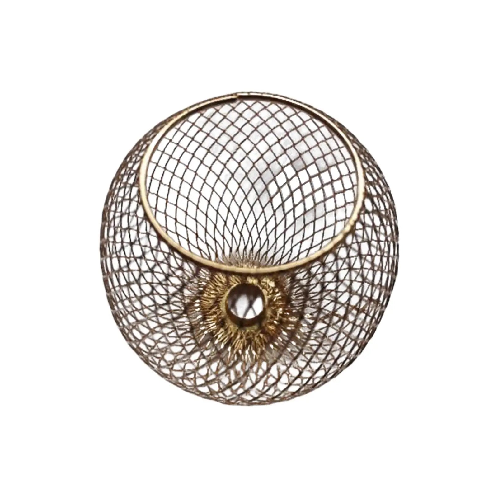 Iron Wire Lampshade Weave Retro Style Lighting Fixtures Cover Chandelier Lampshade for Cafe Bedroom Bar Restaurant Farmhouse Zpaxo