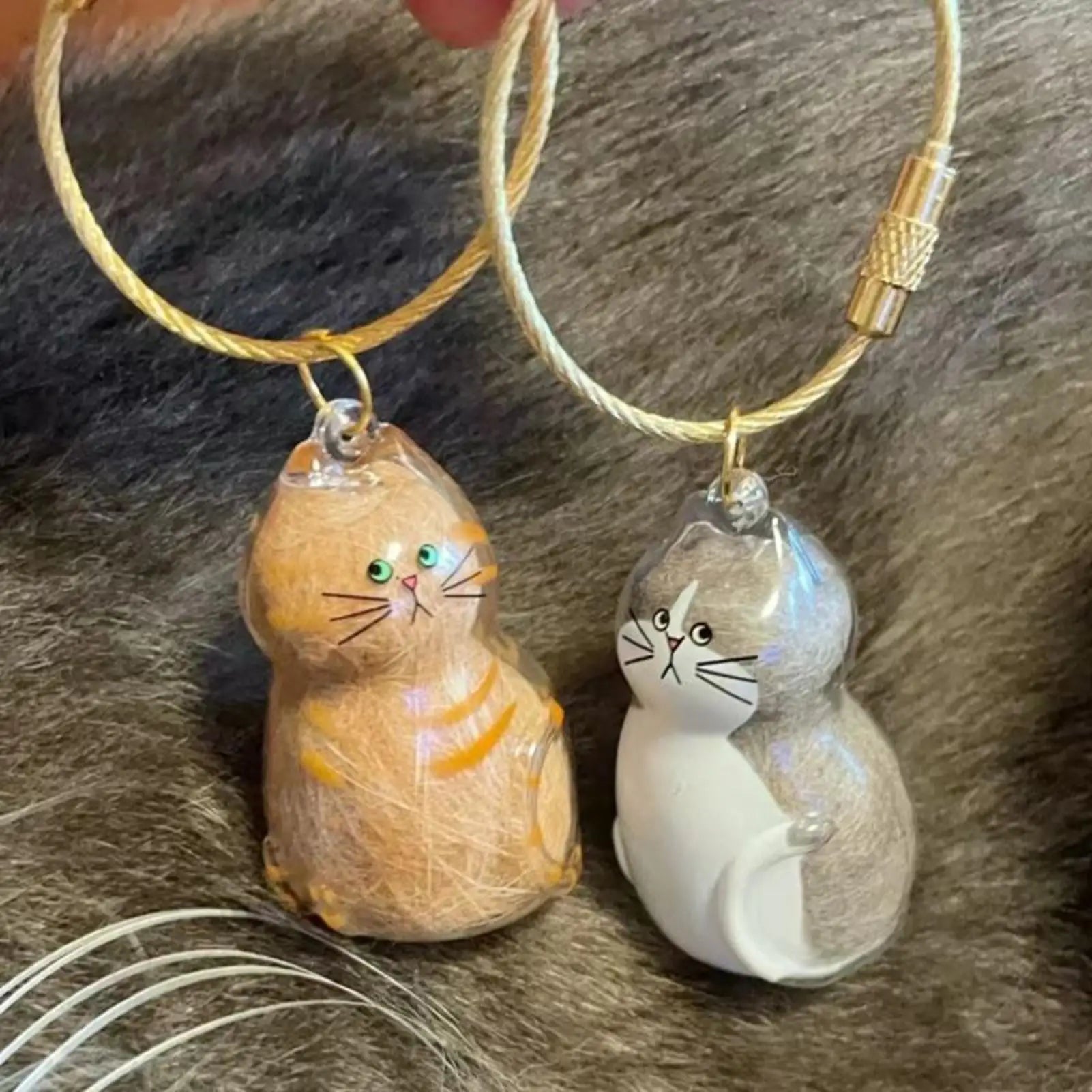 Cat Hair Storage Bottle Clear Mini Keepsake Container Pet Organizer