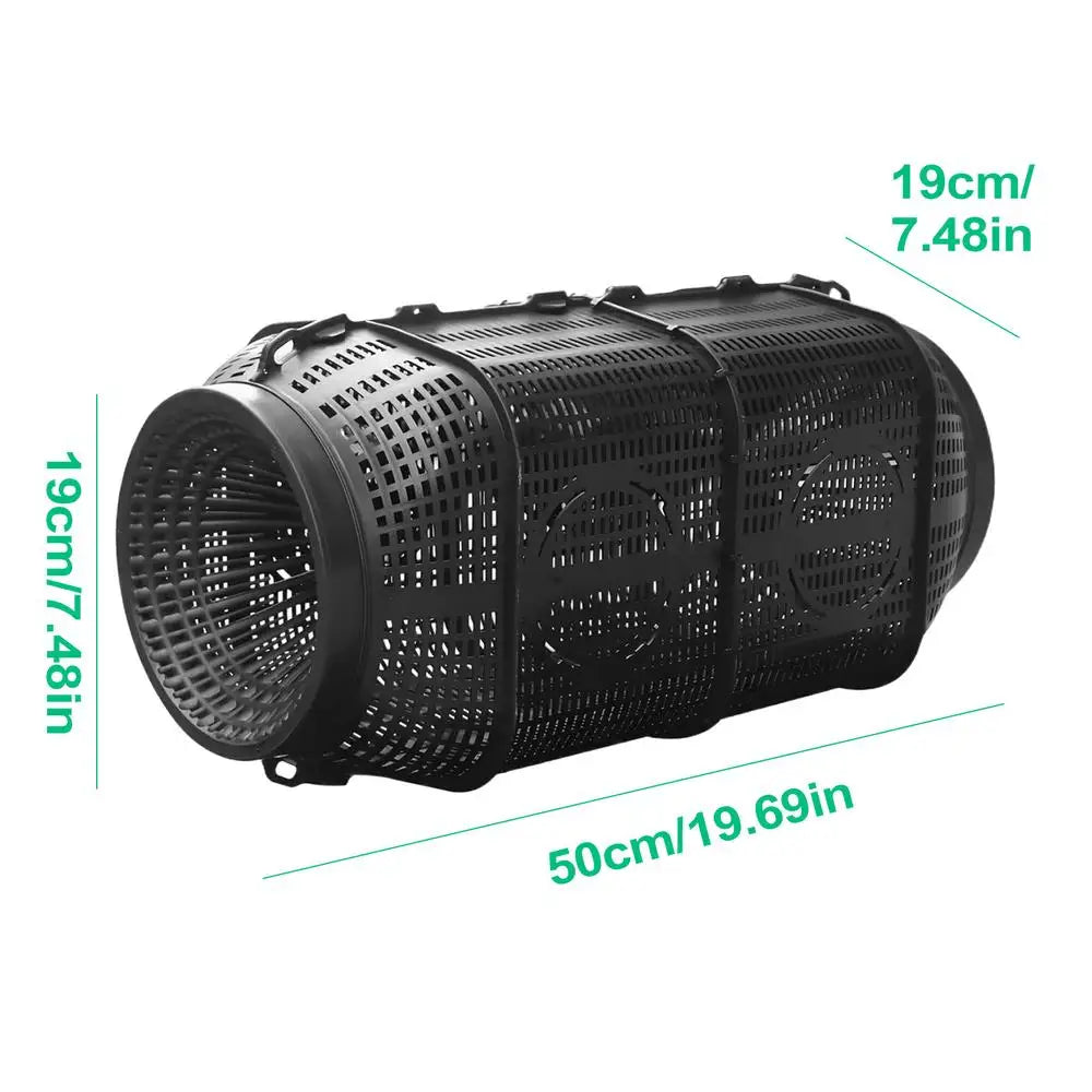Portable Fishing Bait Trap Eel Loach Pot Lightweight Fish Net Cage Zpaxo 50cm