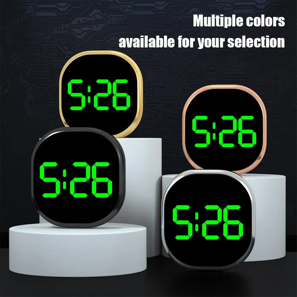 Mini LED Digital Stick-On Car Dashboard Clock | Auto Accessory Car Dashboard Clock Zpaxo
