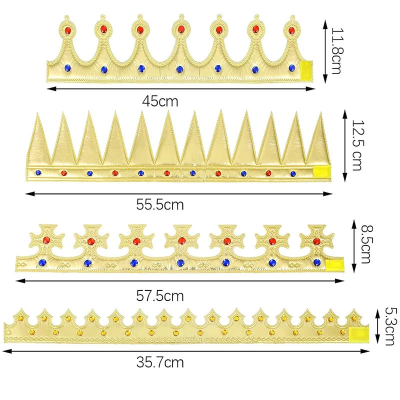 Birthday Hat Princess Prince King Crown Happy Kids Party Prom Photo