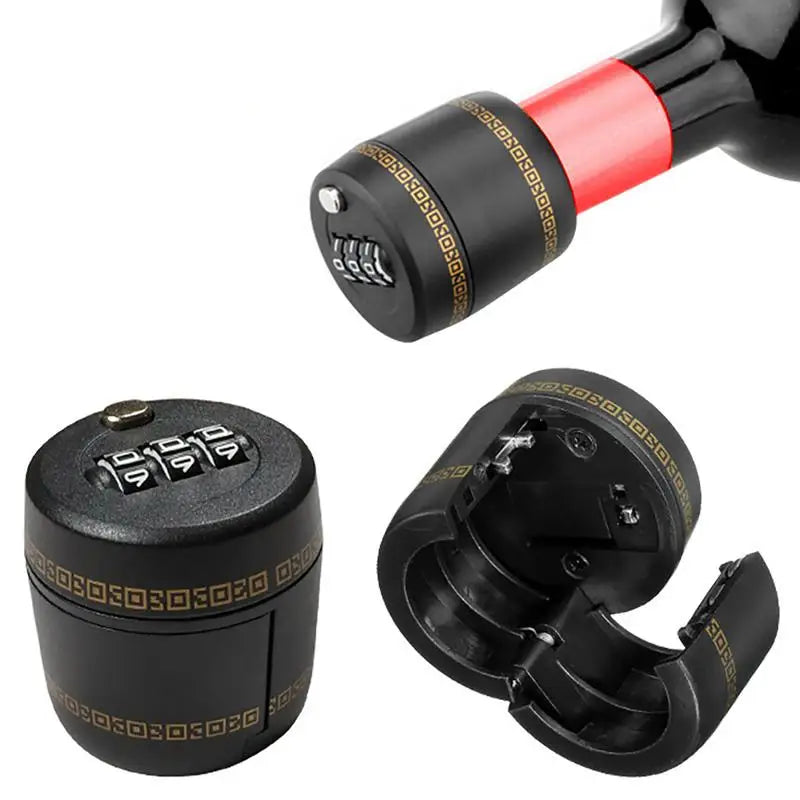 Wine Bottle Lock Combination Password Code Cap Digital Liquor Whiskey