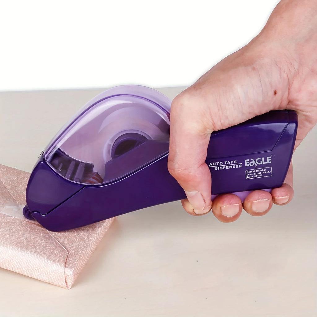Tape Included Automatic Tape Dispenser Gun - Single Handheld Design for Efficient Gift Wrapping, Perfect for Christmas Zpaxo