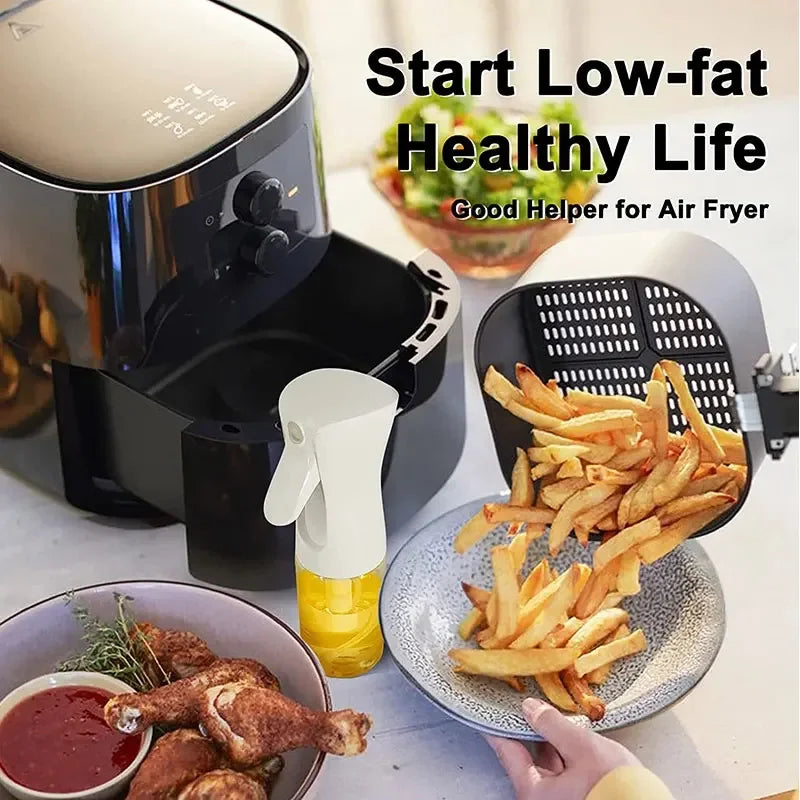 200/300/500ml Oil Spray Bottle BBQ Cooking Olive Oil Sprayer Plastic Baking Oil Spray Empty Bottle Vinegar Bottle Or Oil brush Zpaxo