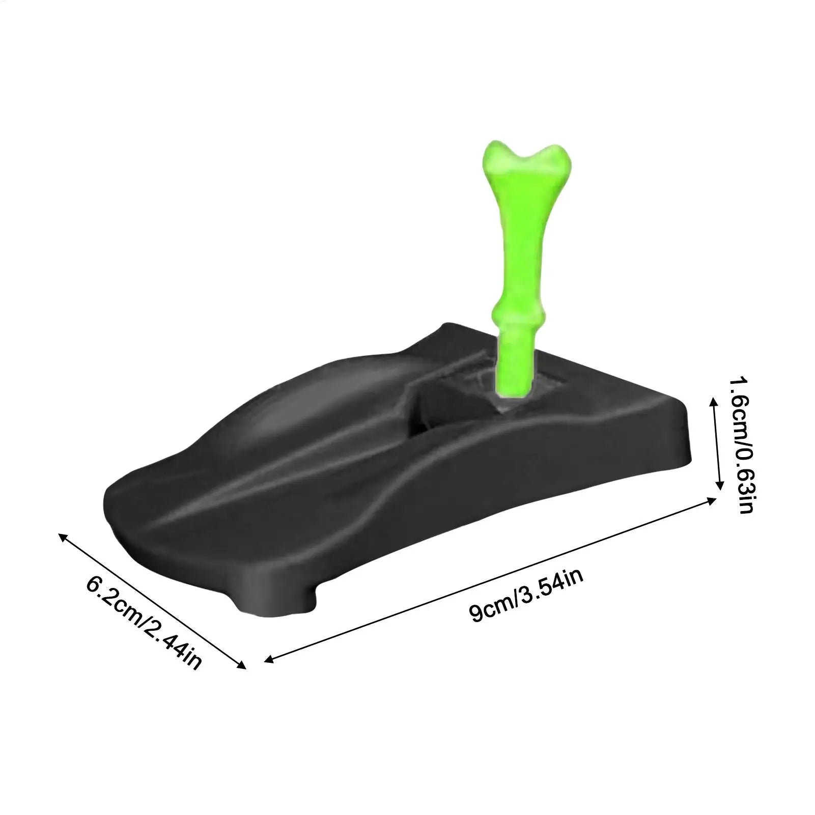 Golf Tee Base Holder 5 Pre Cut Simulator Tees Driving Range Hitting